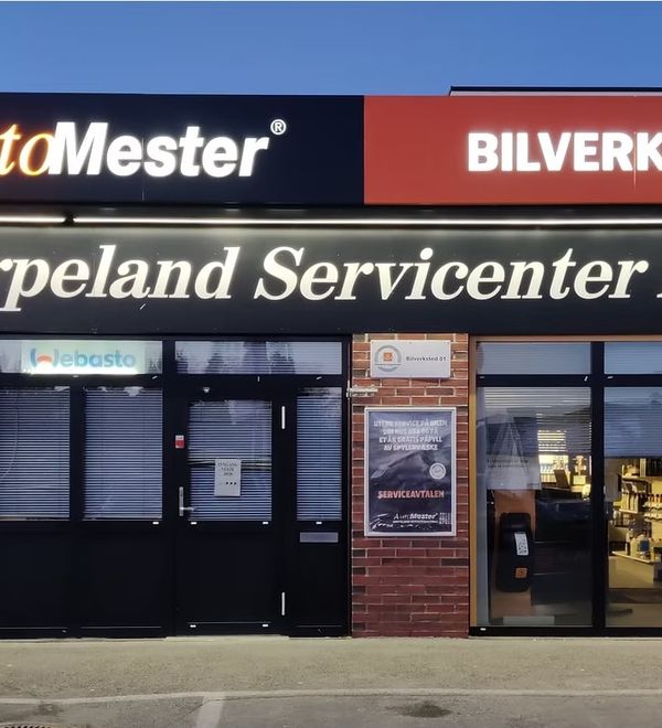Jørpeland Servicenter AS – fasade ved Esso på Jørpeland